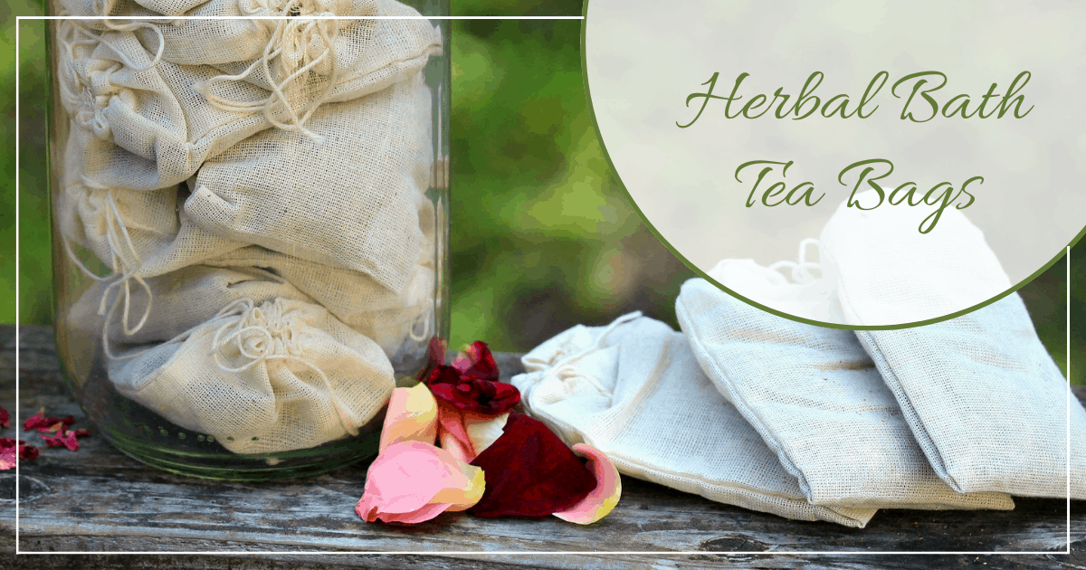 How to Make Herbal Bath Tea Bags (Plus a Rose & Chamomile Recipe)